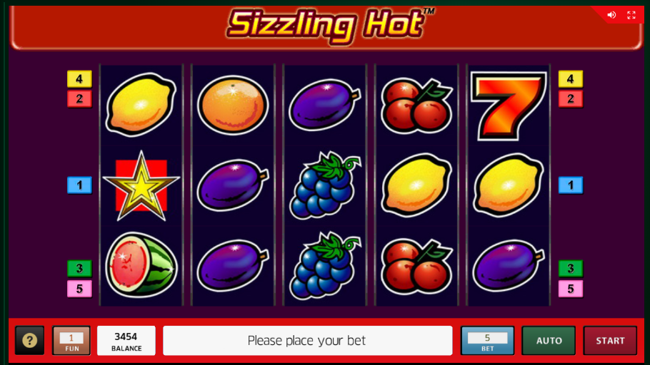 sizzling hot online casino games