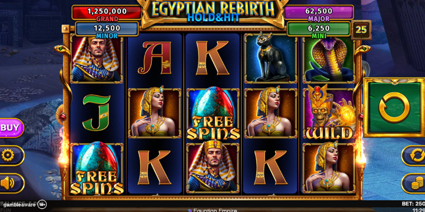 Egyptian Rebirth Hold & Hit Slot Game