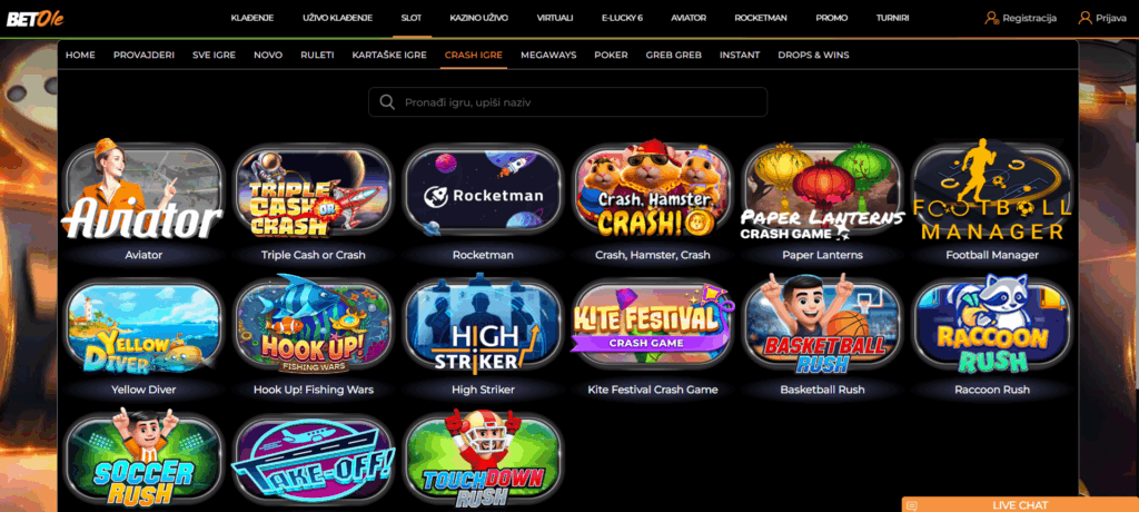Betole Casino Crash Games