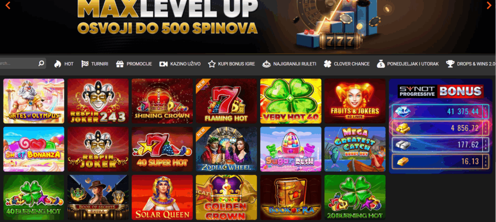 Maxbet.ba Slot games