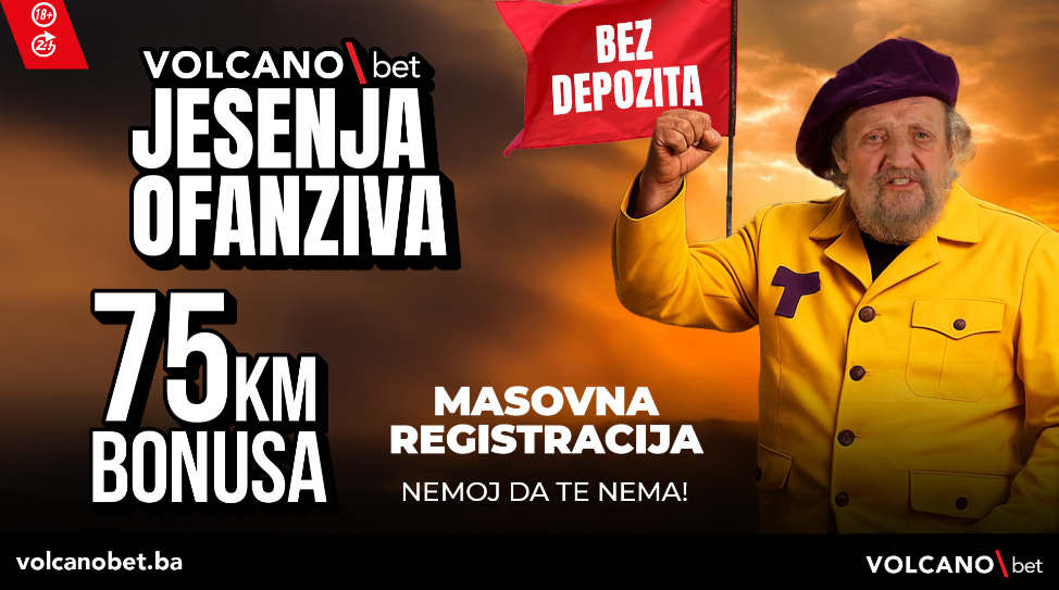 Volcanobet 75km Bonus